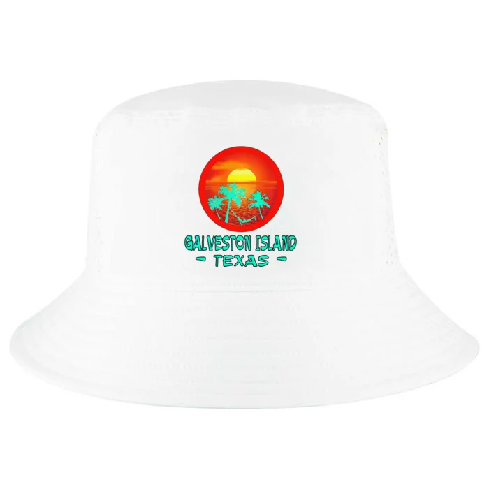 Galveston Island Texas Tropical Beach Souvenir Cool Comfort Performance Bucket Hat