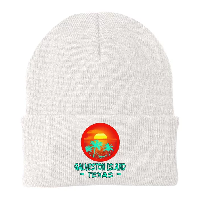 Galveston Island Texas Tropical Beach Souvenir Knit Cap Winter Beanie