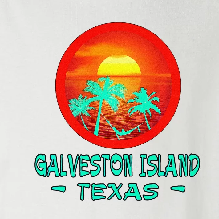 Galveston Island Texas Tropical Beach Souvenir Toddler Long Sleeve Shirt