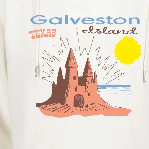 Galveston Island Texas Womens Funnel Neck Pullover Hood