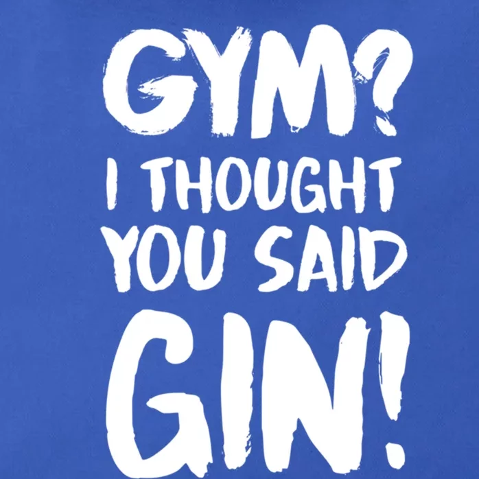 Gym I Thought You Said Gin Gift Zip Tote Bag