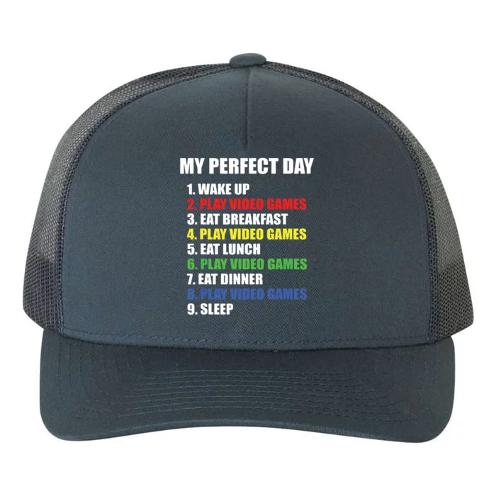 GIFT IDEA The Perfect Gaming Day Suprise For Gamers Yupoong Adult 5-Panel Trucker Hat