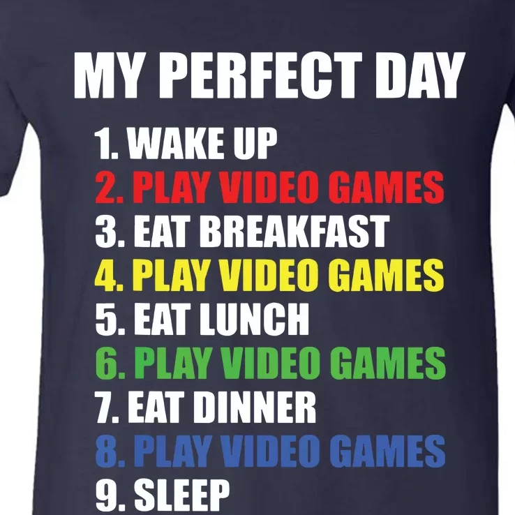 GIFT IDEA The Perfect Gaming Day Suprise For Gamers V-Neck T-Shirt