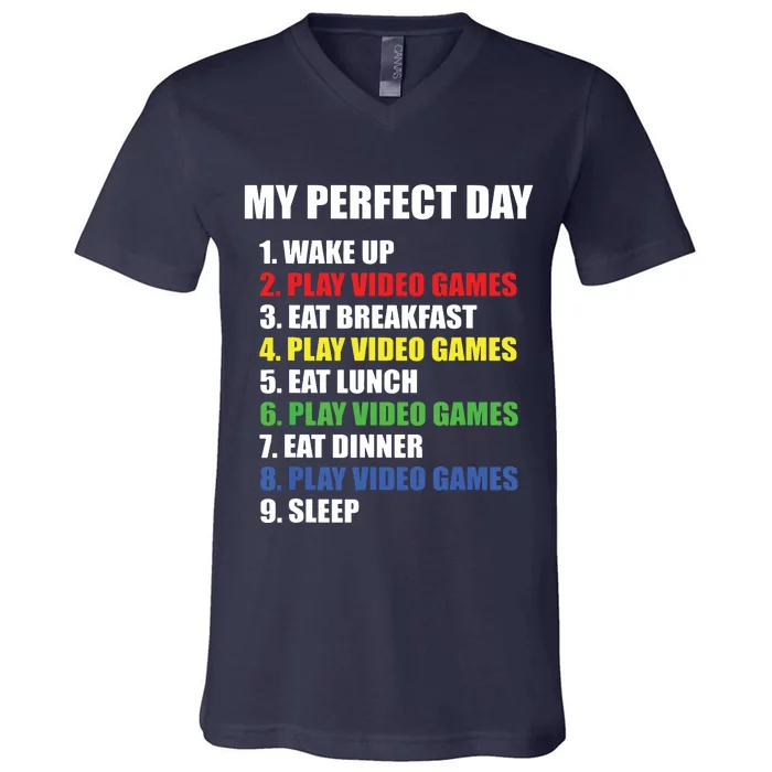 GIFT IDEA The Perfect Gaming Day Suprise For Gamers V-Neck T-Shirt