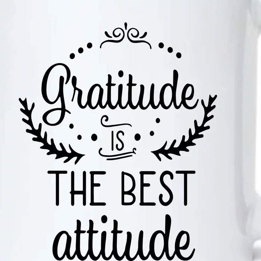 Gratitude Is The Best Attitude Black Color Changing Mug