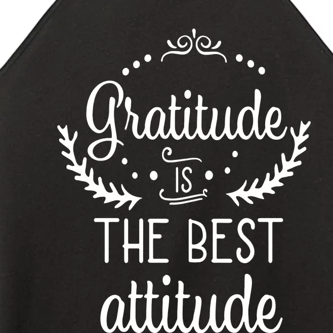 Gratitude Is The Best Attitude Women’s Perfect Tri Rocker Tank