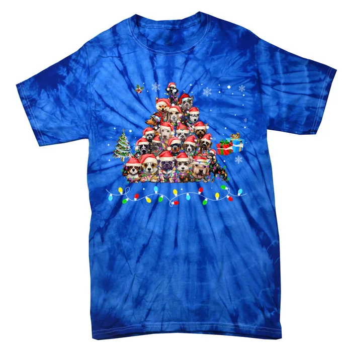 Get Into The Holiday Spirit With Joyful Loyal Dog Breeds Gift Tie-Dye T-Shirt