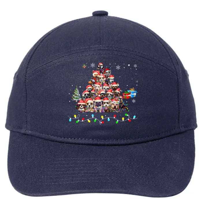 Get Into The Holiday Spirit With Joyful Loyal Dog Breeds Gift 7-Panel Snapback Hat