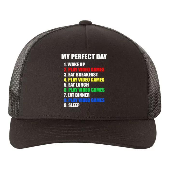 GIFT IDEA: The Perfect Gaming Day Suprise For Gamers Yupoong Adult 5-Panel Trucker Hat