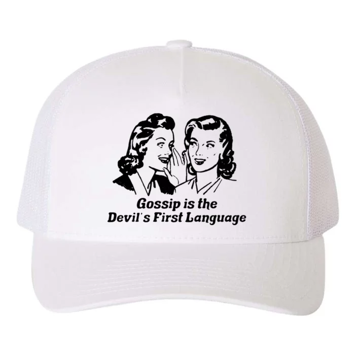 Gossip Is The Devils First Language Art Yupoong Adult 5-Panel Trucker Hat