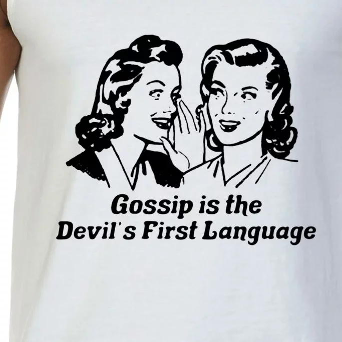 Gossip Is The Devils First Language Art Comfort Colors® Tank Top