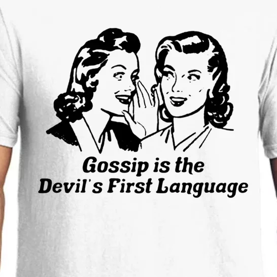 Gossip Is The Devils First Language Art Pajama Set