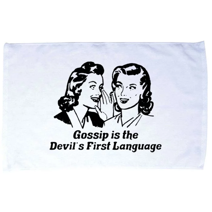 Gossip Is The Devils First Language Art Microfiber Hand Towel