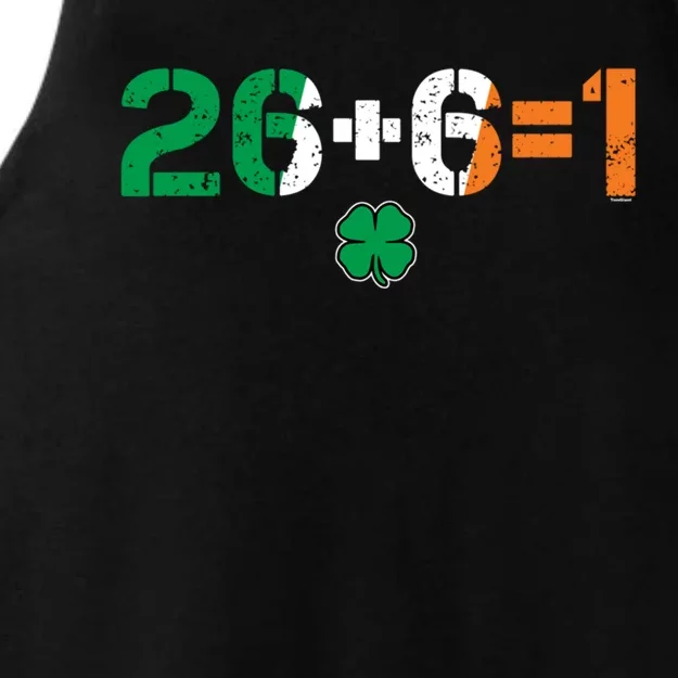 Green Irish Unity 26 + 6 = 1 St Paddys Day Ireland Gift Ladies Tri-Blend Wicking Tank