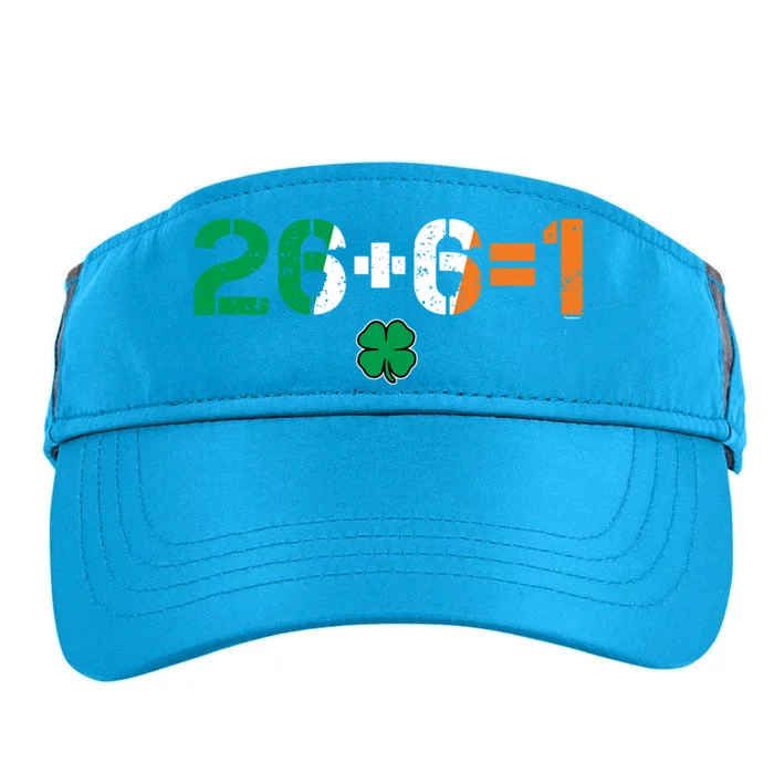 Green Irish Unity 26 + 6 = 1 St Paddys Day Ireland Gift Adult Drive Performance Visor