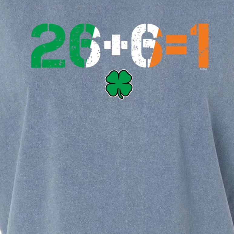 Green Irish Unity 26 + 6 = 1 St Paddys Day Ireland Gift Garment-Dyed Women's Muscle Tee