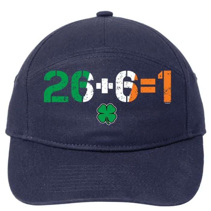 Green Irish Unity 26 + 6 = 1 St Paddys Day Ireland Gift 7-Panel Snapback Hat