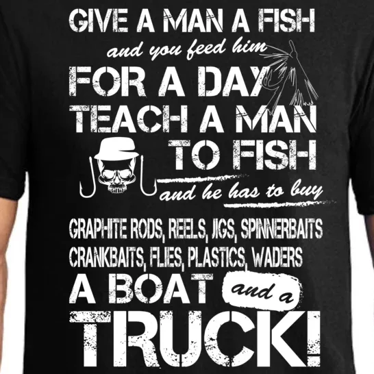 Give A Man A Fish A Boat And A Truck Pajama Set