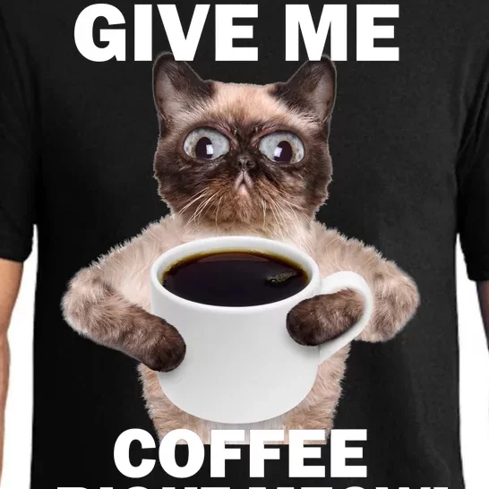 Give Me Coffee Right Meow Pajama Set