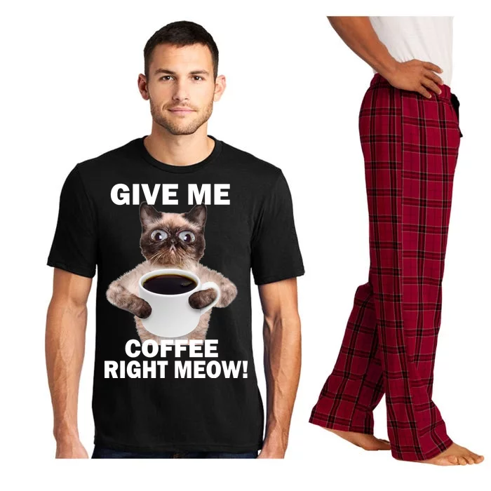 Give Me Coffee Right Meow Pajama Set