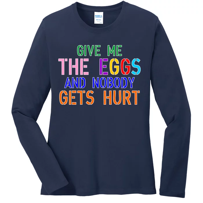 TeeShirtPalace | Happy Easter For Women And Men Easter Women's Tri-Blend  3/4-Sleeve Raglan Shirt