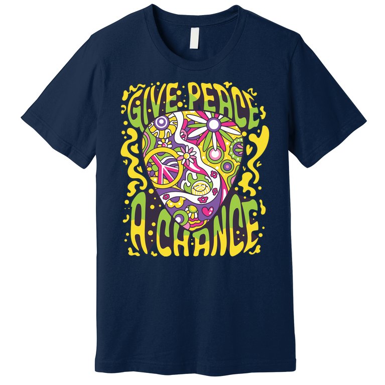 Give Peace A Chance Hippie Guitar Pick Premium T-Shirt
