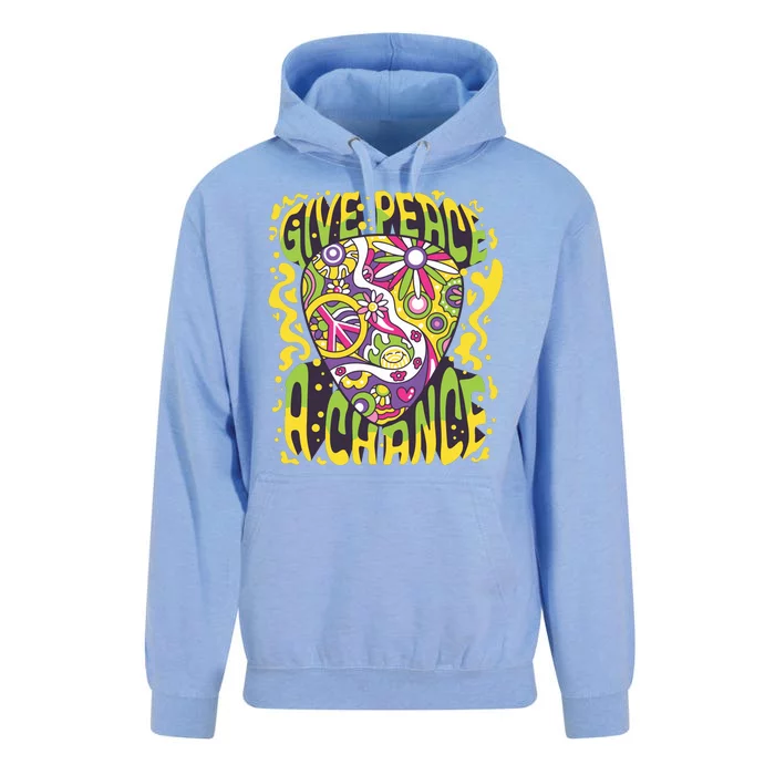 Give Peace A Chance Hippie Guitar Pick Unisex Surf Hoodie