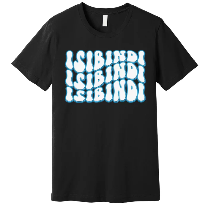 Groovy Isibindi Wavy Style School Spirit Wear Premium T-Shirt