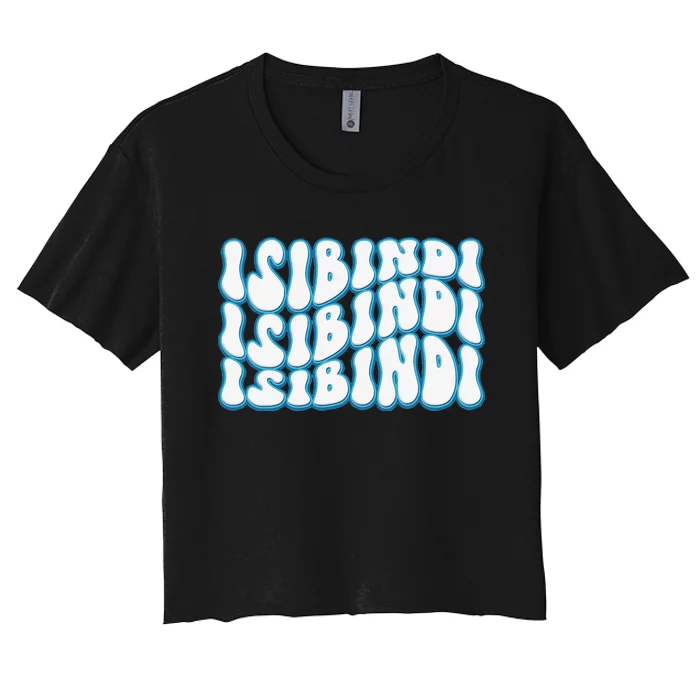 Groovy Isibindi Wavy Style School Spirit Wear Women's Crop Top Tee