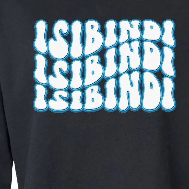 Groovy Isibindi Wavy Style School Spirit Wear Cropped Pullover Crew