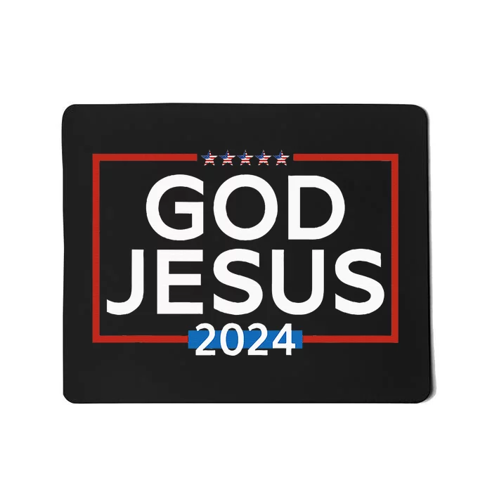 God Jesus 2024 Christian Christmas Faith Saying Mousepad