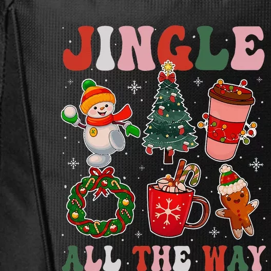 Groovy Jingle All The Way Christmas Family Pajama City Backpack