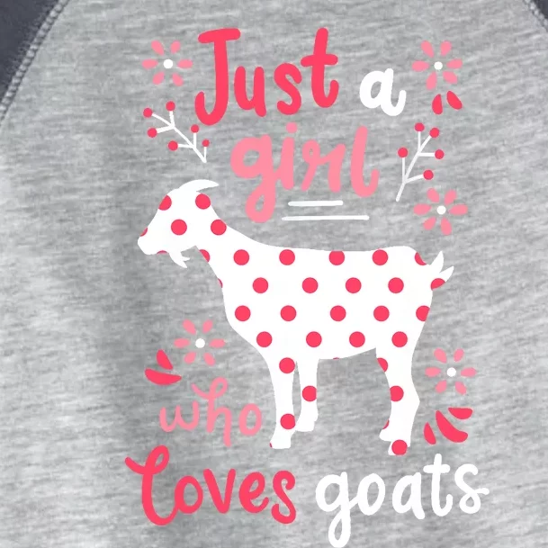 Goat Just A Girl Goats Gift Toddler Fine Jersey T-Shirt