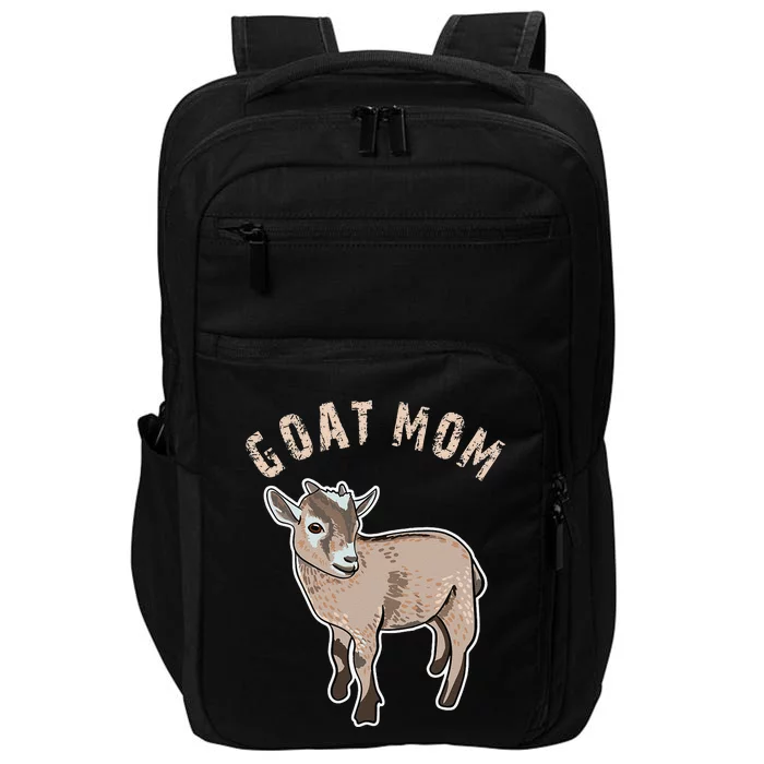 Goat  Just A  Who Loves Goats Farmer Goat Mom Impact Tech Backpack