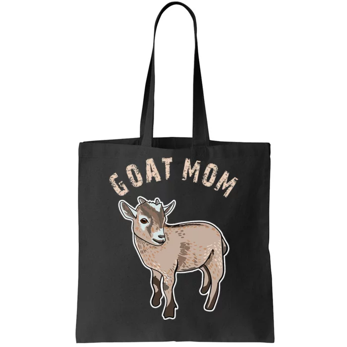 Goat  Just A  Who Loves Goats Farmer Goat Mom Tote Bag