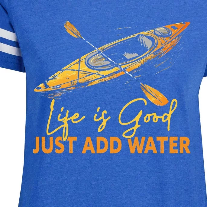 Good Just Add Water Kayaking Kayak Outdoor Enza Ladies Jersey Football T-Shirt