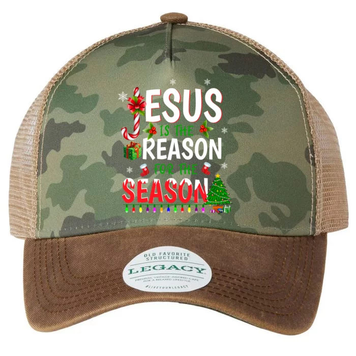 God Jesus Christ Is Reason For The Christmas Season Gift Legacy Tie Dye Trucker Hat