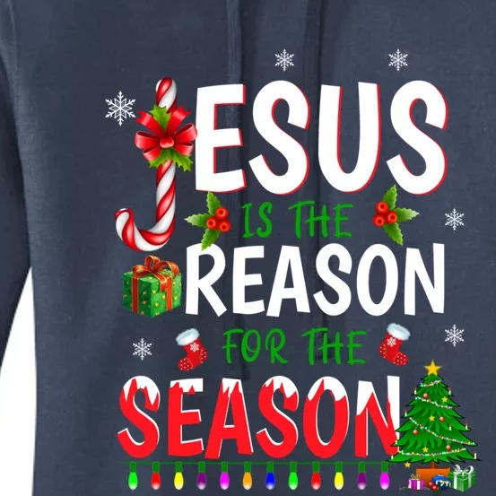 God Jesus Christ Is Reason For The Christmas Season Gift Women's Pullover Hoodie