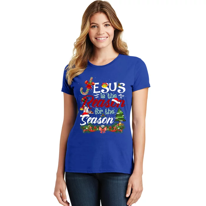 God Jesus Christ Is Reason For The Christmas Season Holiday Gift Women's T-Shirt