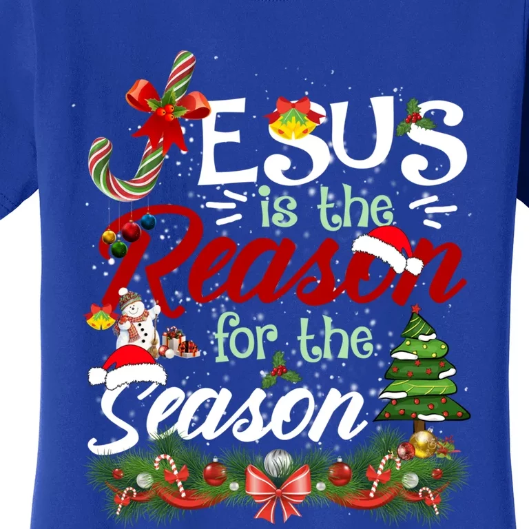 God Jesus Christ Is Reason For The Christmas Season Holiday Gift Women's T-Shirt