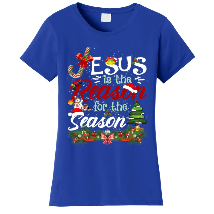 God Jesus Christ Is Reason For The Christmas Season Holiday Gift Women's T-Shirt