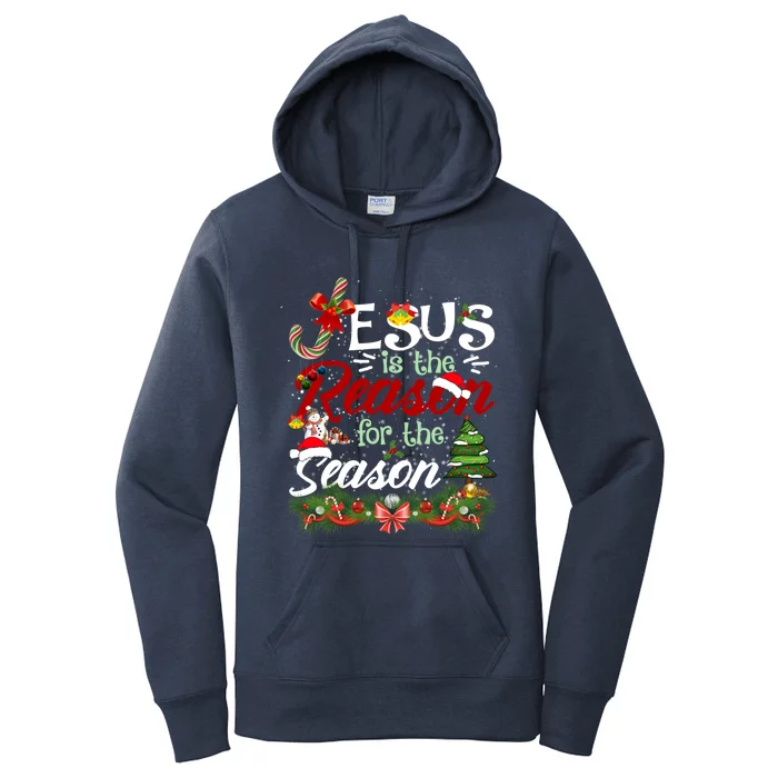 God Jesus Christ Is Reason For The Christmas Season Holiday Gift Women's Pullover Hoodie