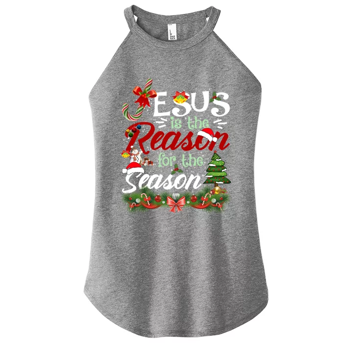 God Jesus Christ Is Reason For The Christmas Season Holiday Gift Women’s Perfect Tri Rocker Tank