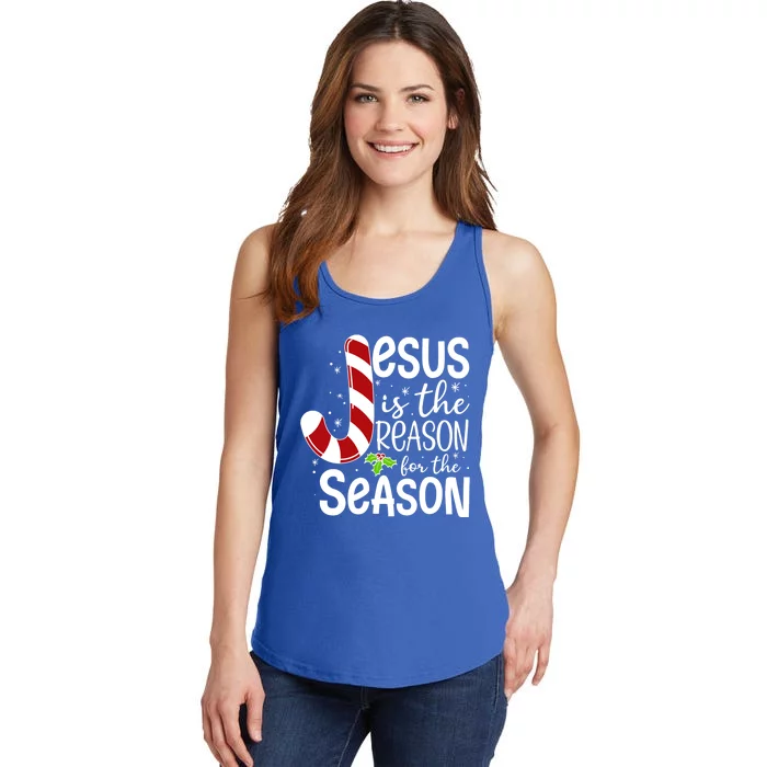 God Jesus Christ Is Reason For The Christmas Season Holiday Gift Ladies Essential Tank