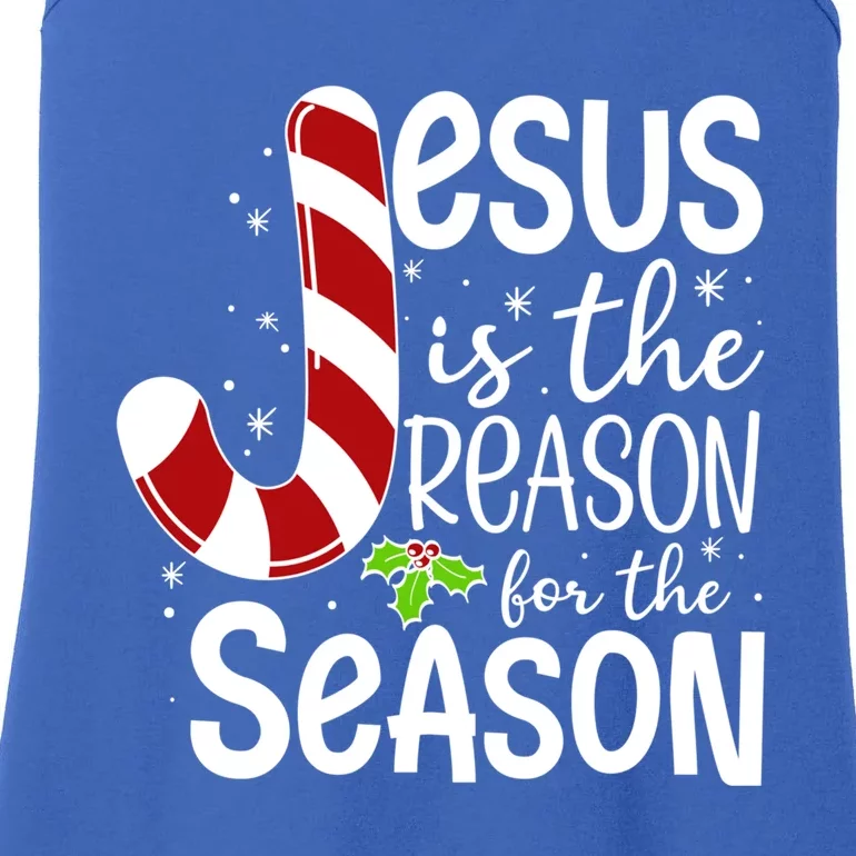 God Jesus Christ Is Reason For The Christmas Season Holiday Gift Ladies Essential Tank