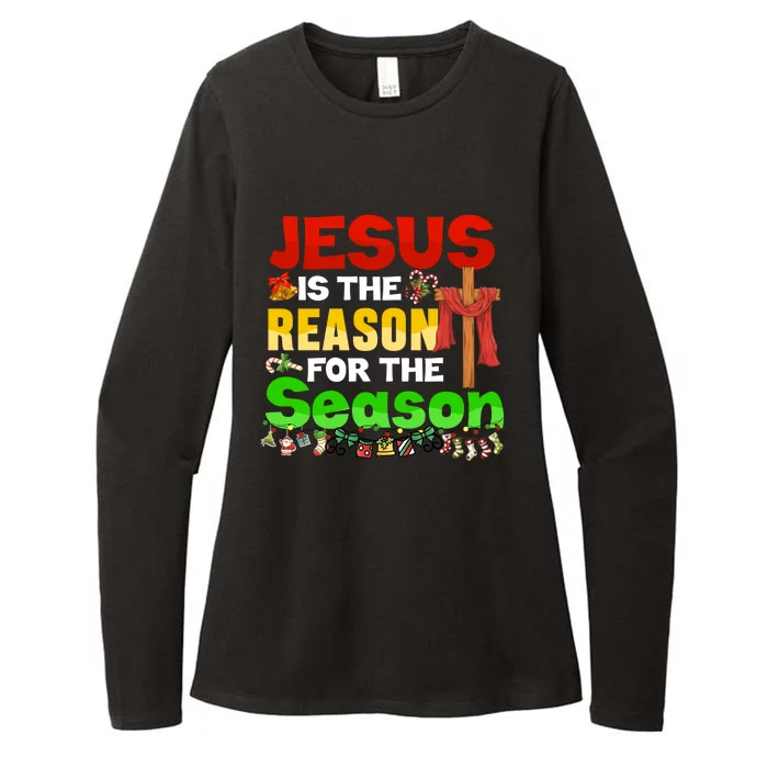 God Jesus Christ Is Reason For The Christmas Season Great Gift Womens CVC Long Sleeve Shirt