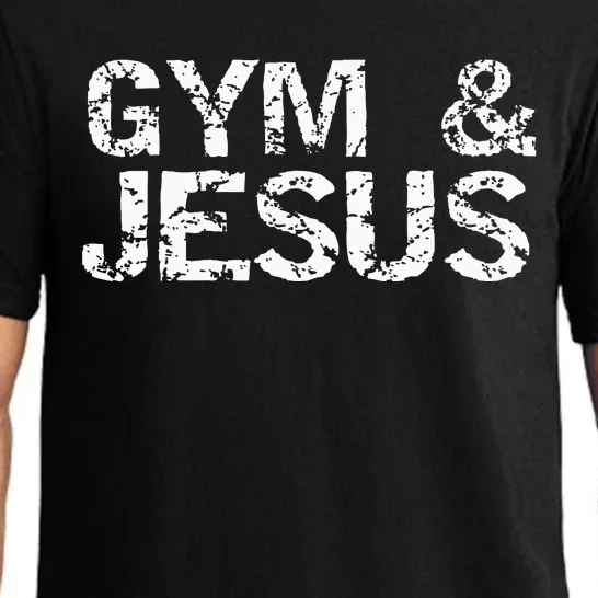 Gym & Jesus Christian Workout Fitness Pajama Set