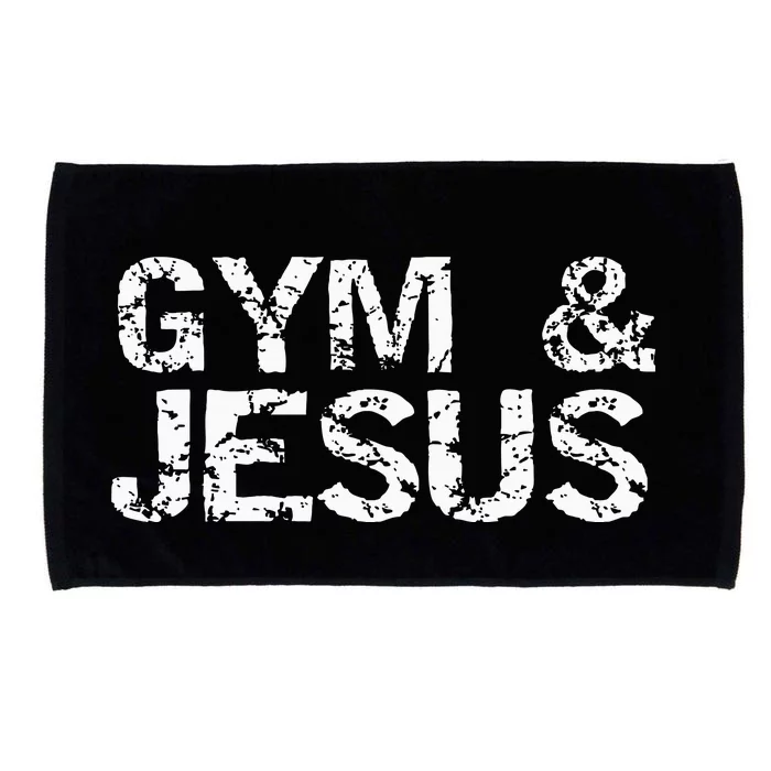 Gym & Jesus Christian Workout Fitness Microfiber Hand Towel