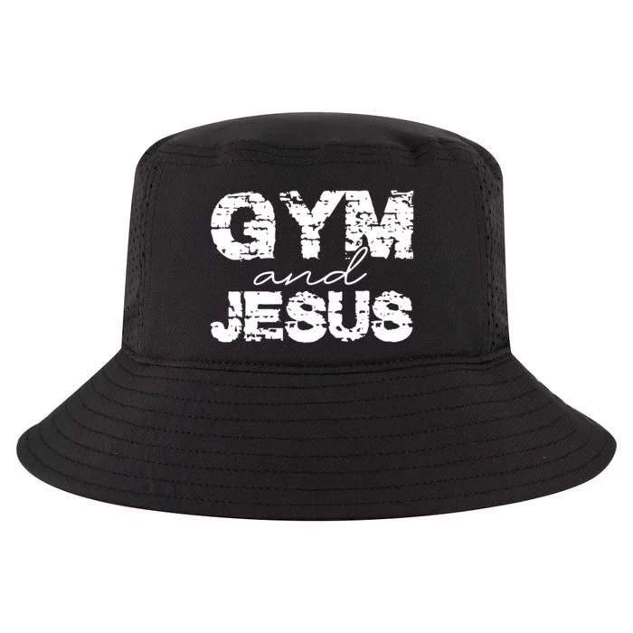 Gym & Jesus Christian Workout Fitness Cool Comfort Performance Bucket Hat