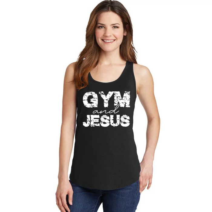 Gym & Jesus Christian Workout Fitness Ladies Essential Tank